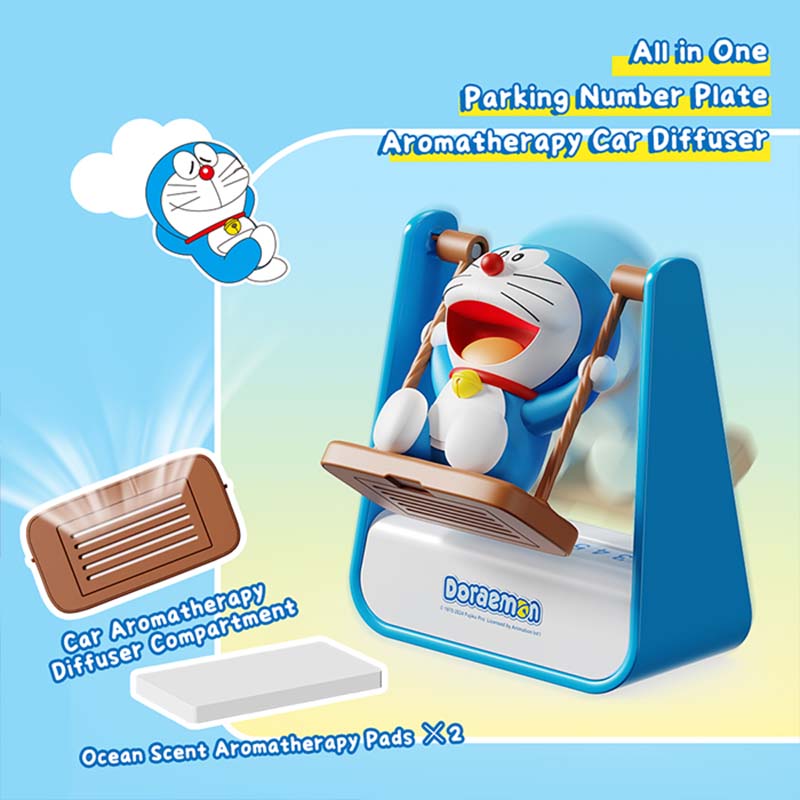 Rock - Doraemon Swing Aromatherapy Parking Number Plate 4 doraemon swing aromatherapy parking number plate 05